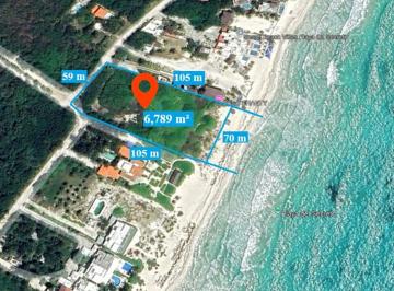 Terreno / Lote , Solidaridad · Dos Terrenos Frente Al Mar, Bahía Petempich y Playa del Secreto!