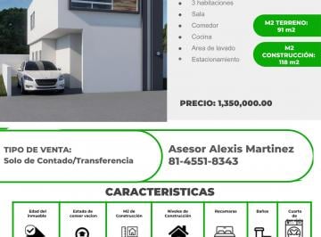 Casa de 3 habitaciones, Reynosa · Fraccionamiento Residencial del Valle Modelo C