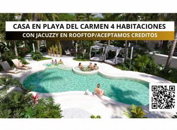 Casa · 192m² · 4 Recámaras · Venta de Casa en Playa del Carmen 4 Habitaciones y Casa Club