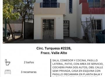 Casa · 74m² · 3 Recámaras · 2 Estacionamientos · Casa en Fraccionamiento Valle Alto