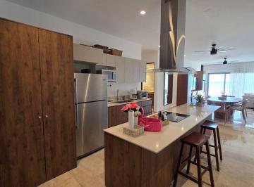 Departamento de 4 habitaciones, Telchac Puerto · Departamento Amueblado y Equipado en Primer Nivel con Terraza y Alberca Privada en Navela, Telchác