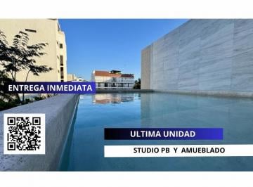 Departamento · 35m² · 1 Estacionamiento · Estudio en Venta Playa del Carmen Amueblado Cerca 5ta Av Listo Para Rentar Airbnb