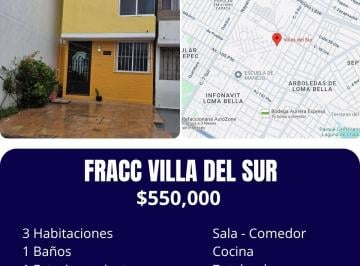Casa de 3 habitaciones, Puebla · Casa de 73 m² con 3 Recámaras en Venta, Villa del Sur