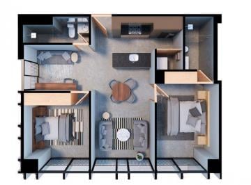 Departamento · 79m² · 2 Recámaras · 2 Estacionamientos · Departamento 2 Recamaras en Centro Zapopan