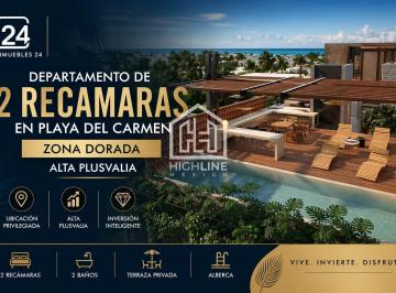 Departamento · 78m² · 2 Recámaras · Departamento en Preventa | 2 Recámaras | Zona Dorada Playa del Carmen