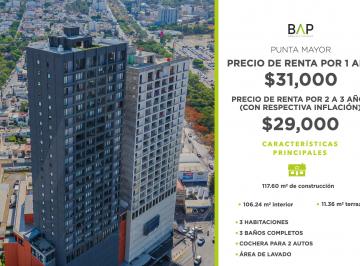 Departamento de 3 habitaciones, León · Departamento en Renta en Punta Mayor
