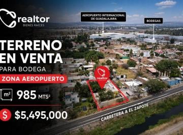 Terreno / Lote , Tlajomulco de Zúñiga · Terreno en Venta Zona Aeropuerto Guadalajara (El Zapote, Tlajomulco de Zuñiga, Jalisco)