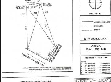 Terreno / Lote · 341m² · Terreno Habitacional Fraccionamiento Cerrado
