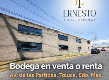 Bodega comercial , Lerma · Bodega en Venta o en Renta, Ubicada en Av de Las Partidas. Toluca, Edomex