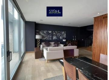 Departamento · 158m² · 2 Recámaras · 2 Estacionamientos · Pent House en Renta en Av Santa Fe, Balcón, Alberca, Gym, Spa y Más
