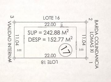 Terreno / Lote · 242m² · Terreno en Venta Lomas del Molino V
