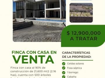Rancho de 2 habitaciones, Huimilpan · Finca con Casa en Venta