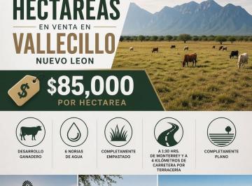 Terreno / Lote · 1210000m² · Terreno en Venta (Vallecillo, Nuevo Leon)