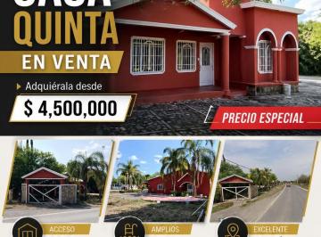 Casa · 200m² · 3 Recámaras · 4 Estacionamientos · Hermosa Casa Quinta en Venta - Congregación Calles
