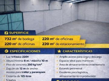 Bodega comercial , Toluca · Bodega en Renta San Pablo Autopan