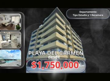Departamento · 55m² · 1 Recámara · 1 Estacionamiento · Departamento en Venta Ubicado en Playa del Carmen a 5 Minutos del Mar