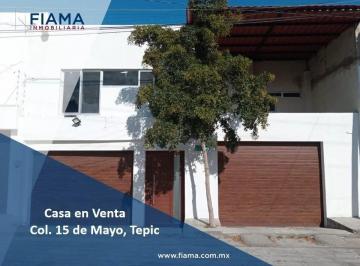 Casa de 4 habitaciones, Tepic · Casa en Venta Colonia 15 de Mayo, Tepic, Nay.