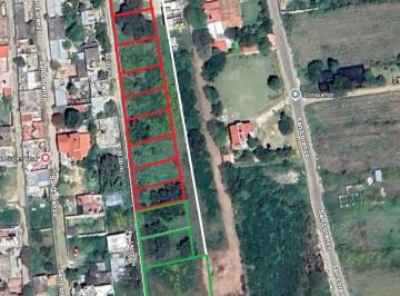 Vista aérea con lotes disponibles en verde · Trato Directo - Terreno en San Lorenzo Cacaotepec, Oaxaca