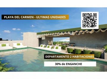 Departamento · 54m² · 2 Recámaras · 1 Estacionamiento · Departamento en Venta Playa del Carmen Cerca de La Playa 2 Recámaras Alta Plusvalía