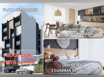 Departamento · 40m² · 1 Recámara · 1 Estacionamiento · Estudio Ubicado en Playa del Carmen a 3 Minutos del Mar