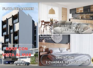 Departamento · 40m² · 1 Recámara · 1 Estacionamiento · Estudio Ubicado en Playa del Carmen a 3 Minutos del Mar