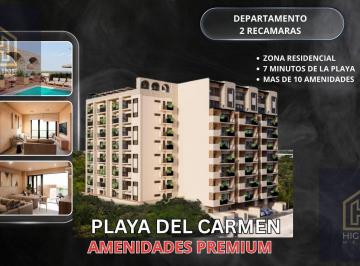 Departamento · 97m² · 2 Recámaras · 1 Estacionamiento · Departamento en Venta Ubicado en Playa del Carmen a 10 Min del Mar