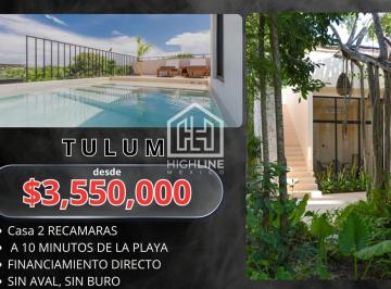 Casa · 78m² · 2 Recámaras · 1 Estacionamiento · Casa Ubicada en Tulum a 5 Minutos del Mar