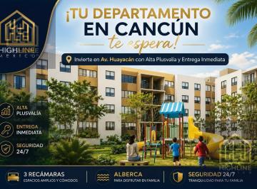 Departamento · 80m² · 3 Recámaras · 1 Estacionamiento · Tu Nuevo Departamento en Cancún: 3 Recámaras en Av Huayacán