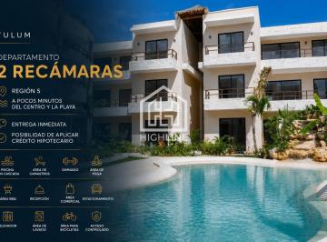Departamento · 95m² · 2 Recámaras · 1 Estacionamiento · Departamento de 2 Recámaras en Tulum a 10 Min de La Playa |gym |entrega Inmediata/ |aplica Credito