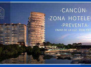 Departamento · 260m² · 3 Recámaras · 2 Estacionamientos · Departamento Exclusivo en Canún, Vista Al Mar y La Laguna. Zona Hotelera. Amenidades Premium.