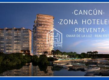 Departamento · 260m² · 3 Recámaras · 2 Estacionamientos · Departamento Exclusivo en Canún, Vista Al Mar y La Laguna. Zona Hotelera. Amenidades Premium.