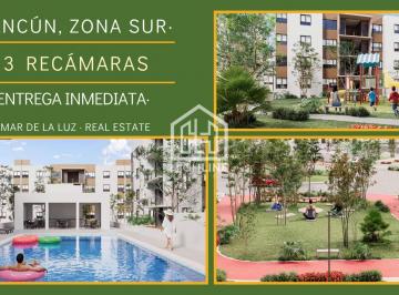 Departamento · 80m² · 3 Recámaras · 1 Estacionamiento · Oportunidad en Cancún. Departamento de 3 Recámaras, Entrega Inmediata. Zona Sur.