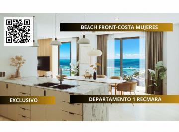 Departamento · 67m² · 1 Recámara · 1 Estacionamiento · Departamento en Venta Costa Mujeres Frente Al Mar 1 Recámara con Acceso a Playa