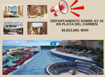 Departamento · 26m² · 1 Recámara · 1 Estacionamiento · Oportunidad de Inversión Departamento en Playa del Carmen, a Una Calle del 5ta Av, Sobre Av 10