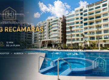Departamento · 116m² · 3 Recámaras · 1 Estacionamiento · Departamento de 3 Recámaras Playa del Carmen | a 12 Min de La Playa | Amenidades Tipo Resort