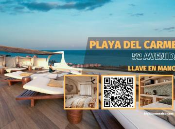 EN 5ª AVENIDA · Equipado y Amueblado! 2 Recámaras. Sobre 5ª Av. Rooftop con Vista Al Mar. Ideal Para Airbnb