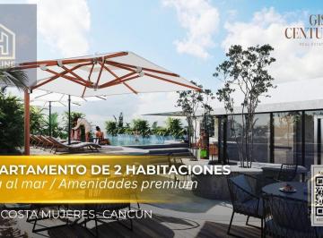 Departamento · 212ha · 2 Recámaras · 2 Estacionamientos · Departamento en Venta de 2 Habitaciones en Cancún | con Vista Al Mar, Alberca y Gym