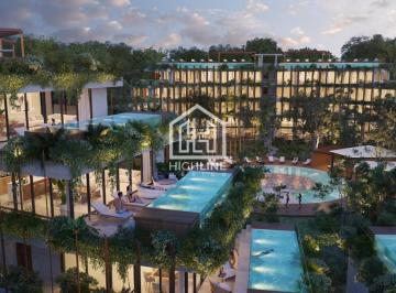Departamento · 67ha · 1 Recámara · 1 Estacionamiento · Departamento Tipo Loft en Venta de 1 Habitación en Tulum, a Pocos m de La Playa | Alberca y Gym
