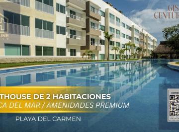 Departamento · 144m² · 2 Recámaras · 1 Estacionamiento · Penthouse de 2 Habitaciones en Playa del Carmen con Alto Retorno de Inversión | con Alberca