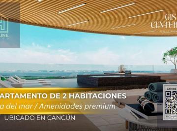 Departamento · 100m² · 2 Recámaras · 1 Estacionamiento · Departamento en Venta de 2 Habitaciones en Cancún Cerca de La Playa | Alberca y Gimnasio