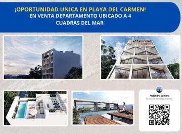 Departamento · 34m² · 1 Recámara · 1 Estacionamiento · Estudio en Venta Ubicado en Playa del Carmen a 5 Min del Mar y Centros Comerciales
