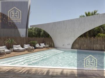 Departamento · 92m² · 1 Recámara · 1 Estacionamiento · Penthouse Frente Al Mar de Mahahual con Acceso Privado a La Playa