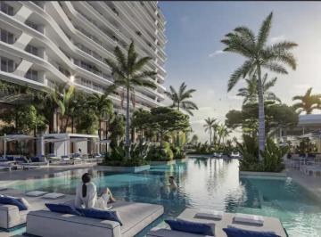 Departamento · 108m² · 2 Recámaras · 2 Estacionamientos · Departamento en Venta en Cancun de 2 Hab con Beach Club Privado