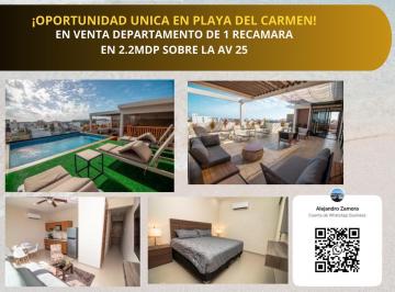 Departamento · 49m² · 1 Recámara · 1 Estacionamiento · Departamento en Venta de Una Habitacion Ubicado en Playa del Carmen