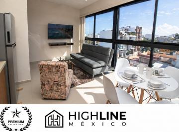 Departamento · 49ha · 1 Recámara · 1 Estacionamiento · Departamento en Venta en Playa del Carmen de 1 Habitacion y 1 Baño Amueblado a 6 Calles del Mar