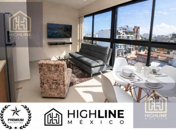 Departamento · 49ha · 1 Recámara · 1 Estacionamiento · Departamento en Venta en Playa del Carmen de 1 Habitacion y 1 Baño Amueblado a 6 Calles del Mar