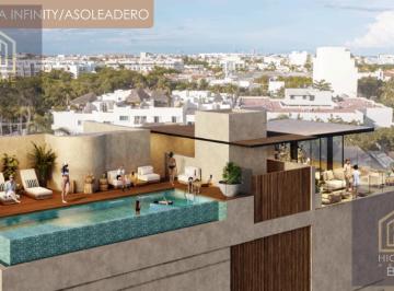 Departamento · 46m² · 1 Recámara · 1 Estacionamiento · Belle Ame Estudio en Venta en Playa del Carmen con Alberca a 2 Minutos de La Playa y Cocobongo