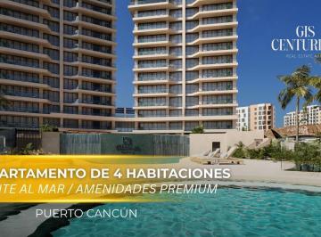 Departamento · 303m² · 4 Recámaras · 1 Estacionamiento · Departamento en Preventa de 4 Habitaciones en Puerto Cancún a Pocos m del Mar | Spa y Alberca