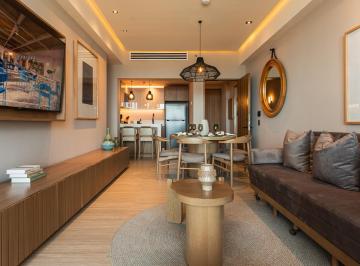 SALA · En Venta Loft en Puerto Morelos de 1 Habitacion con Alberca y Gym