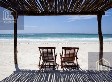 Departamento · 63m² · 1 Recámara · 1 Estacionamiento · Departamento en Venta en Tulum 1 Habitación con Alberca Swim Up con Isla de Descanso